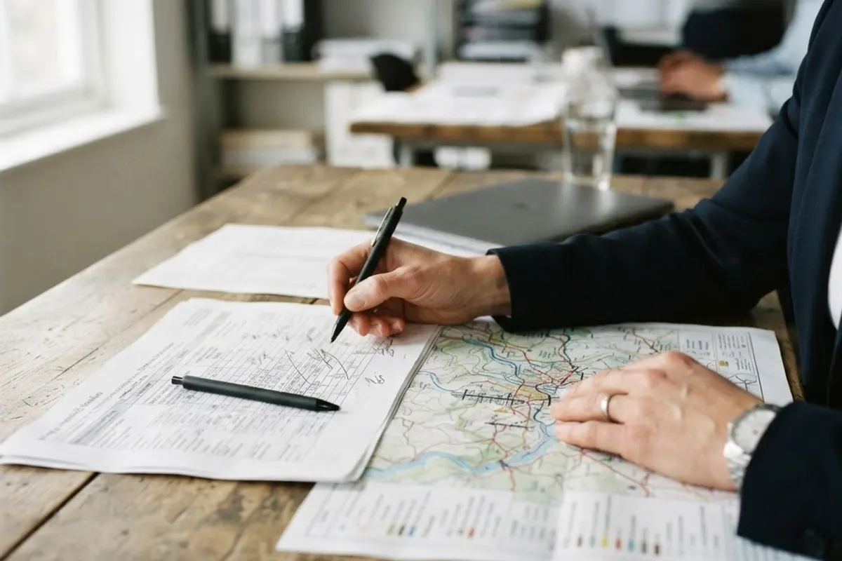 Pianificazione di ispezioni su una mappa tecnica